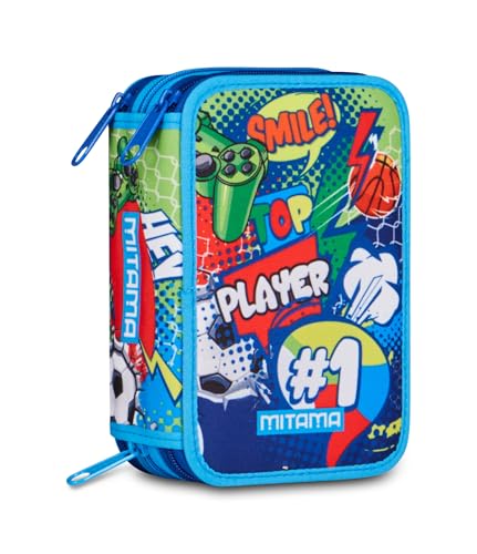 mitama-popsport-astuccio-triplo-con-spinny-pen-47-pezzi-multicolore image 8