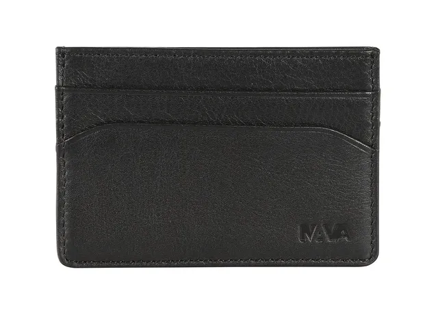 nava-design-smooth-porta-carte-pelle-nero-4-carte-7x10-cm image 1
