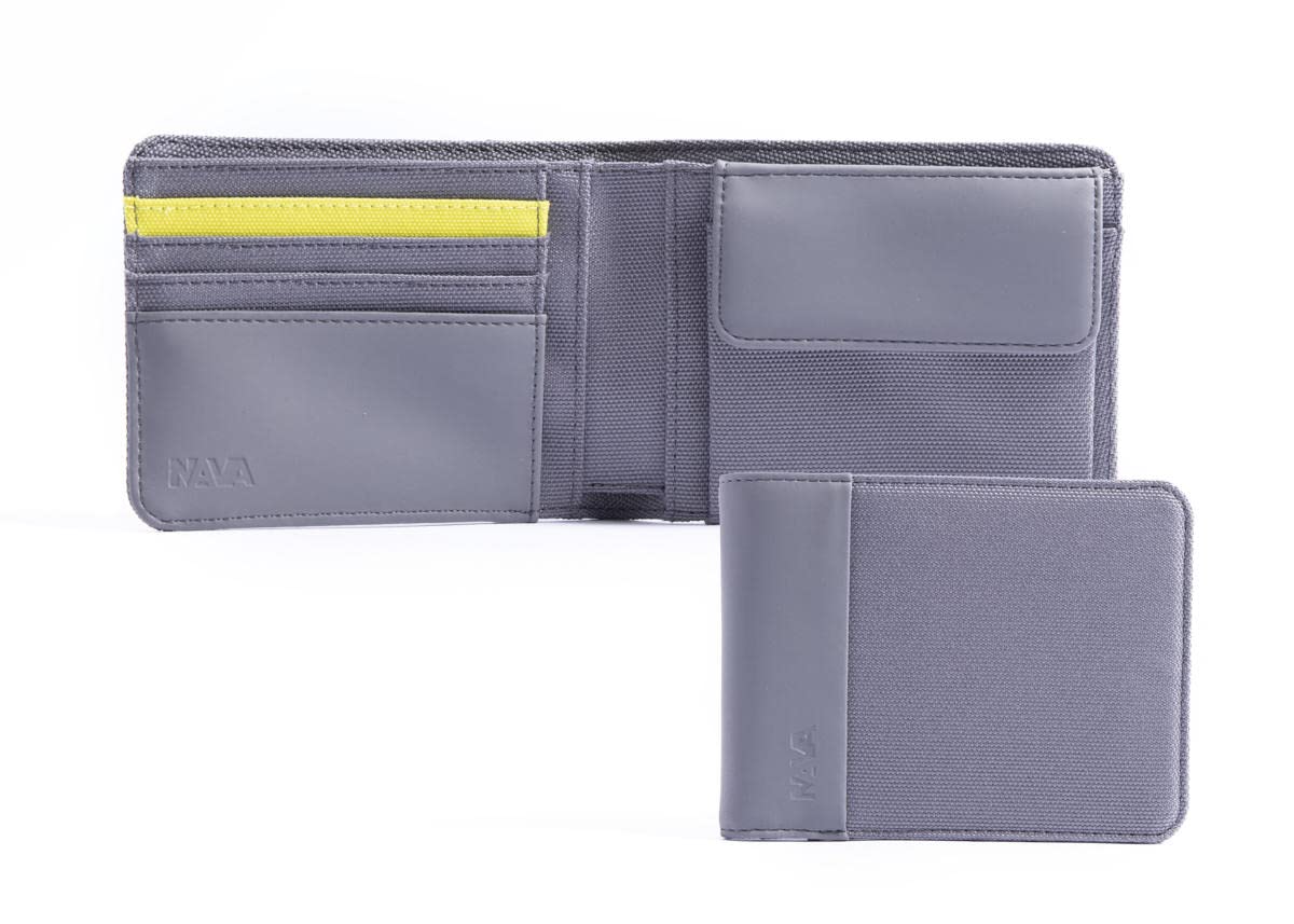 nava-design-twin-colors-portafoglio-4cc-rfid-grigio-giallo-10x12-cm image 1