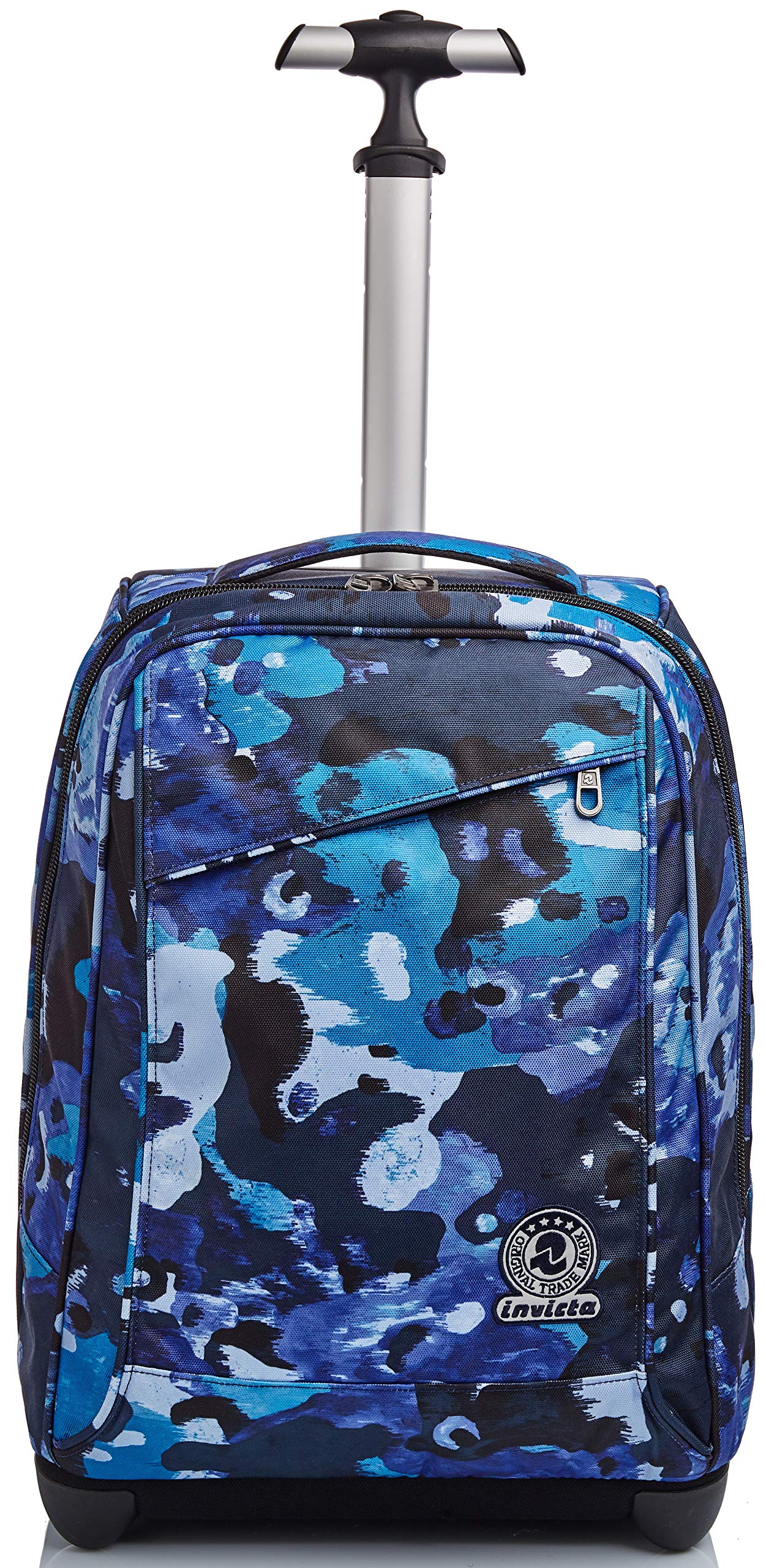 invicta-trolley-scuola-camo-shades-2-in-1-zaino-trolley-35l-blu image 1
