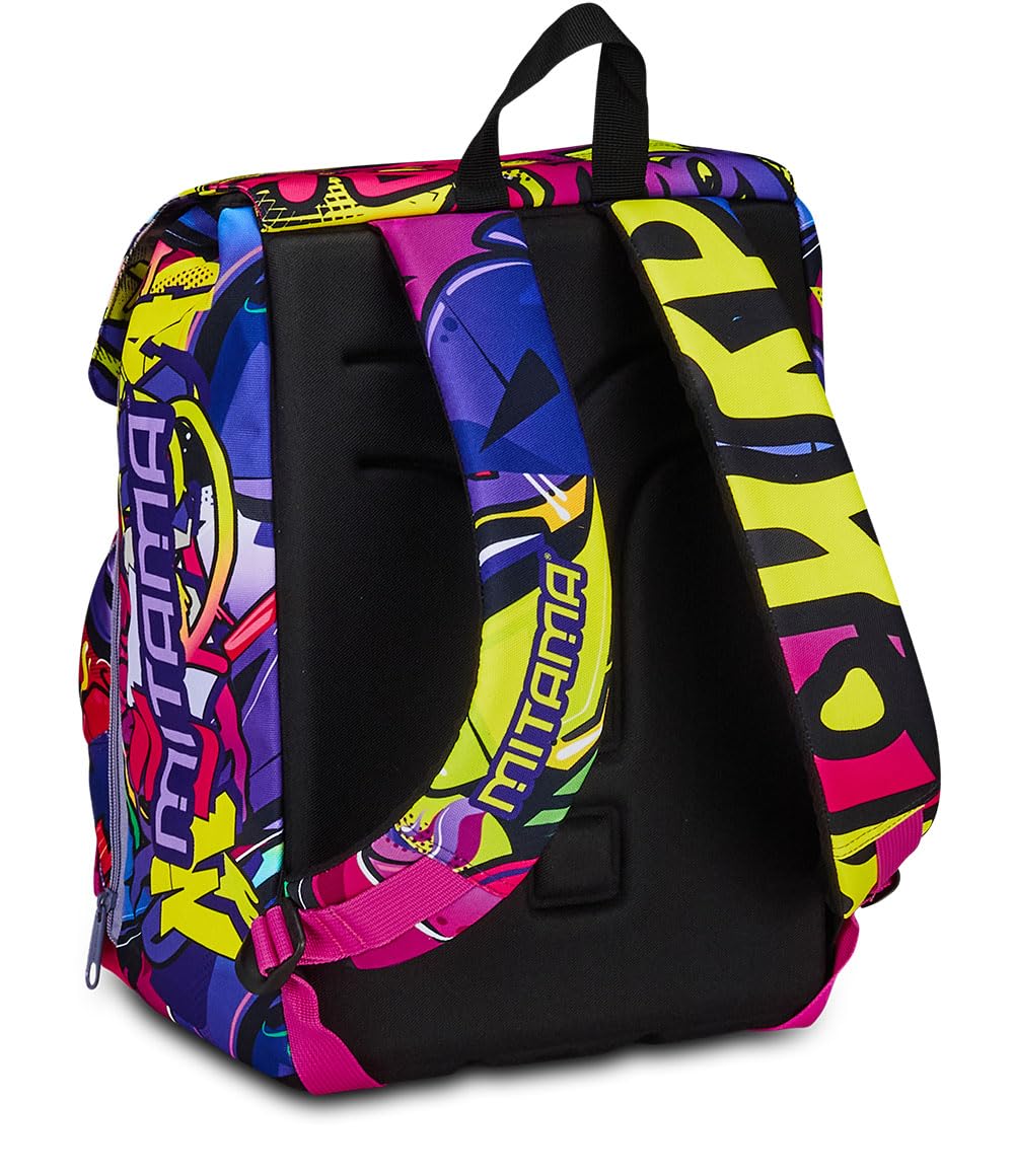 mitama-zaino-estensibile-hip-hop-diamond-rosa-e-viola-con-tasca-frontale image 6
