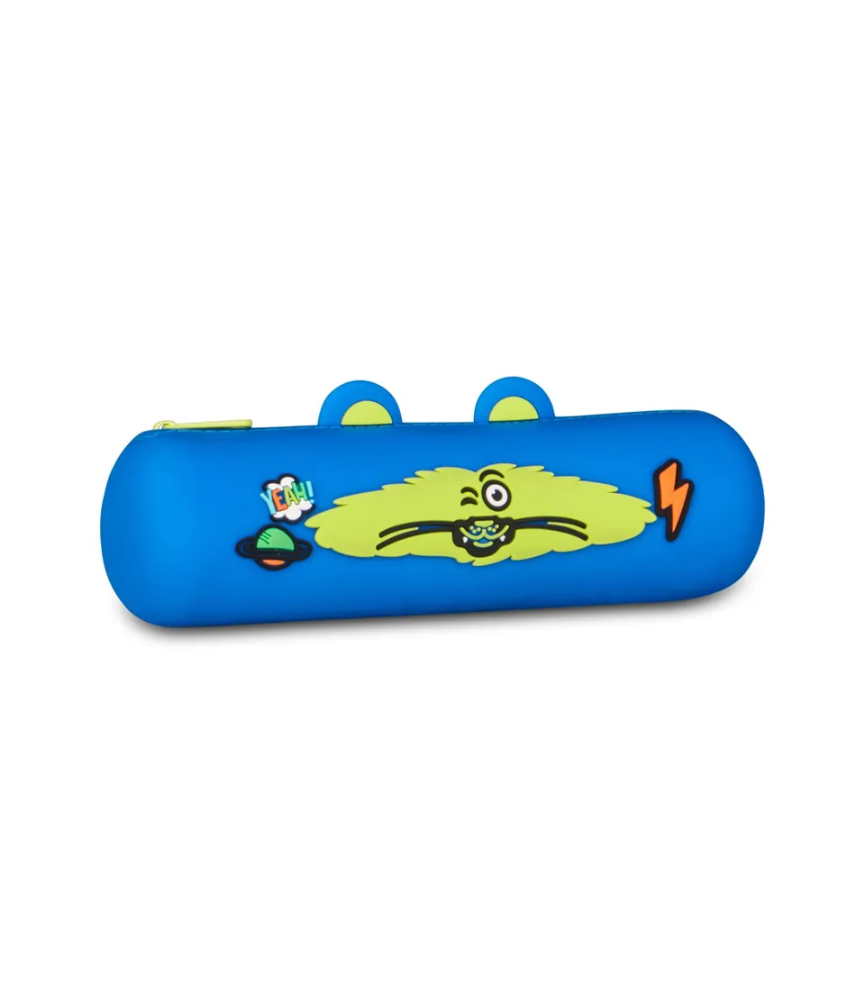 mitama-mitamini-animals-astuccio-in-silicone-blu-con-zip-scuola image 1