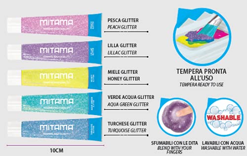 mitama-tempere-glitter-5-colori-lavabile-21-ml image 5