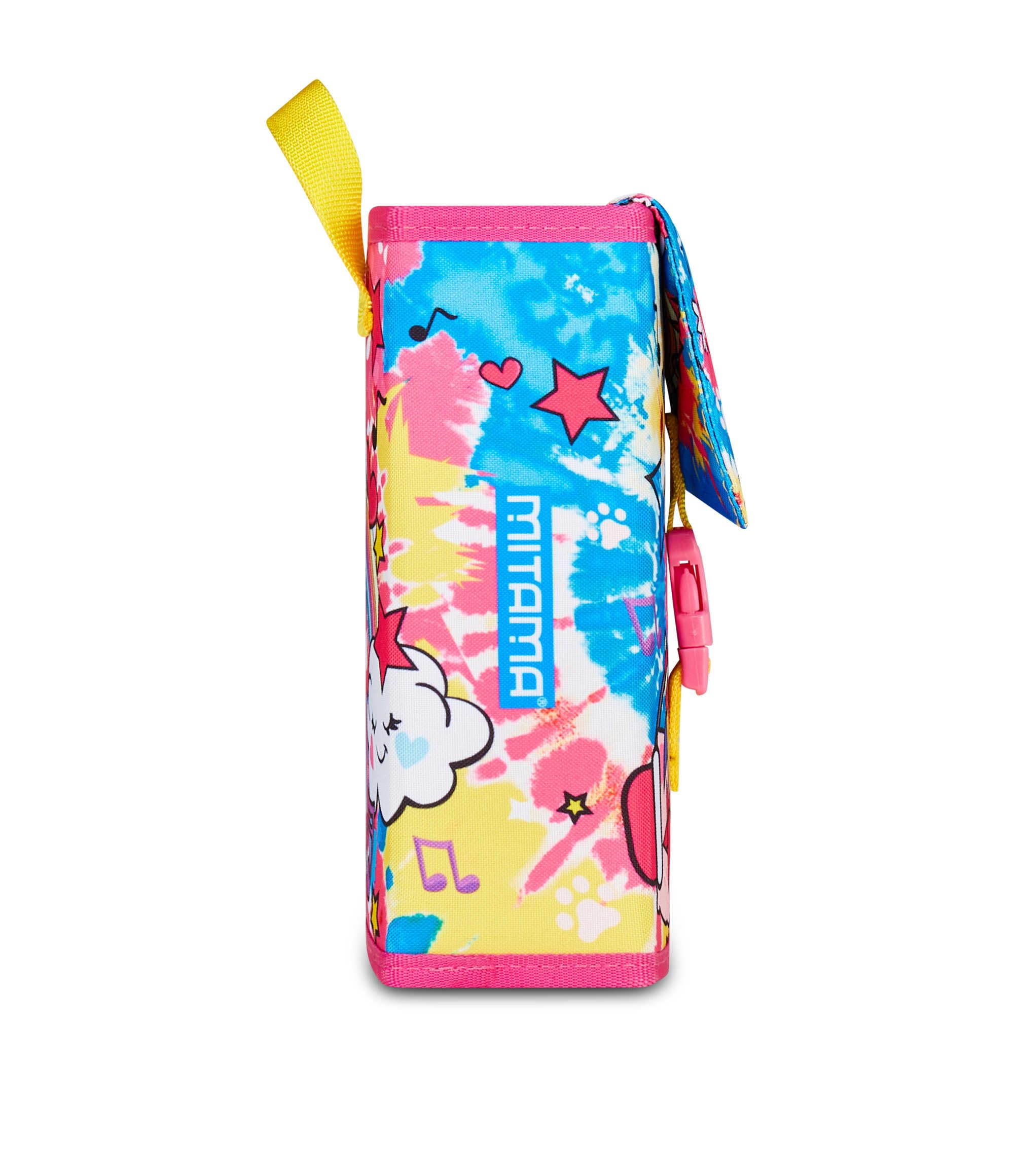 mitama-astuccio-scuola-4-zip-fucsia-3-scomparti-completo-bambina image 5