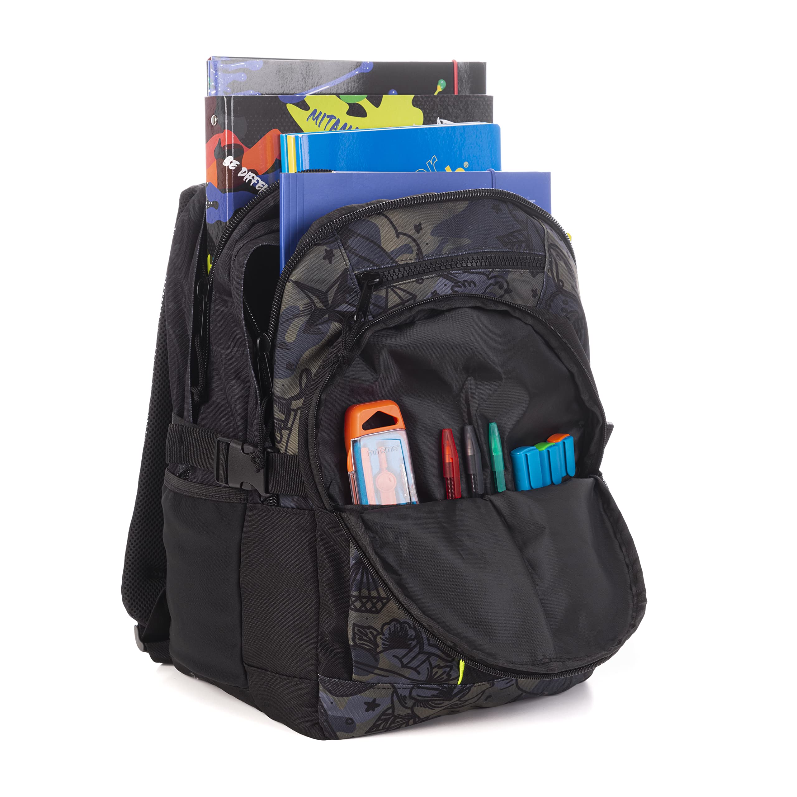 mitama-zaino-bdbf-army-30-l-con-usb-e-porta-pc-scuola-e-tempo-libero image 4