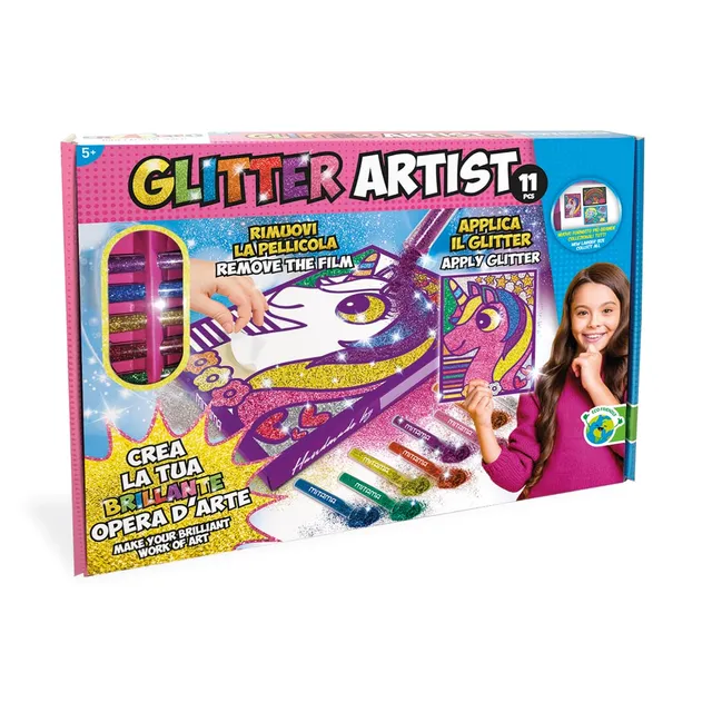 mitama-creangolo-glitter-artist-11-pz-quadretto-adesivo-unicorno image 1
