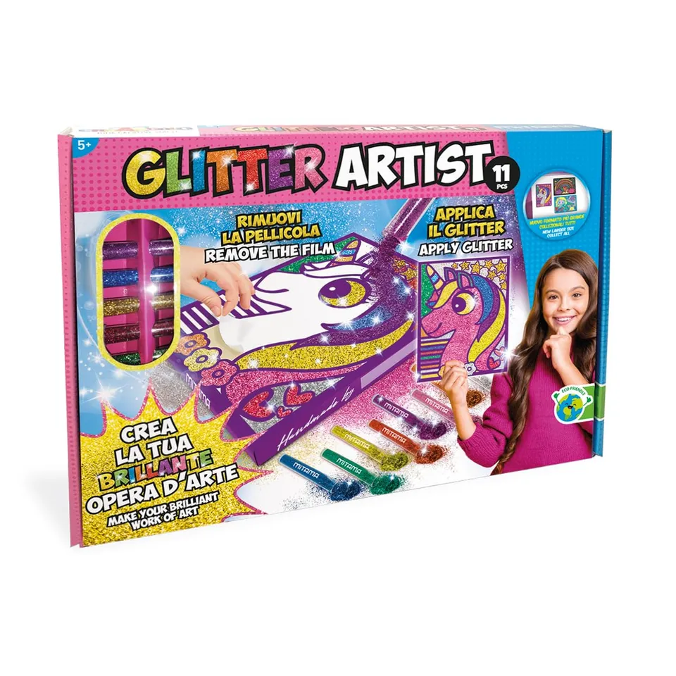 mitama-creangolo-glitter-artist-11-pz-quadretto-adesivo-unicorno image 1