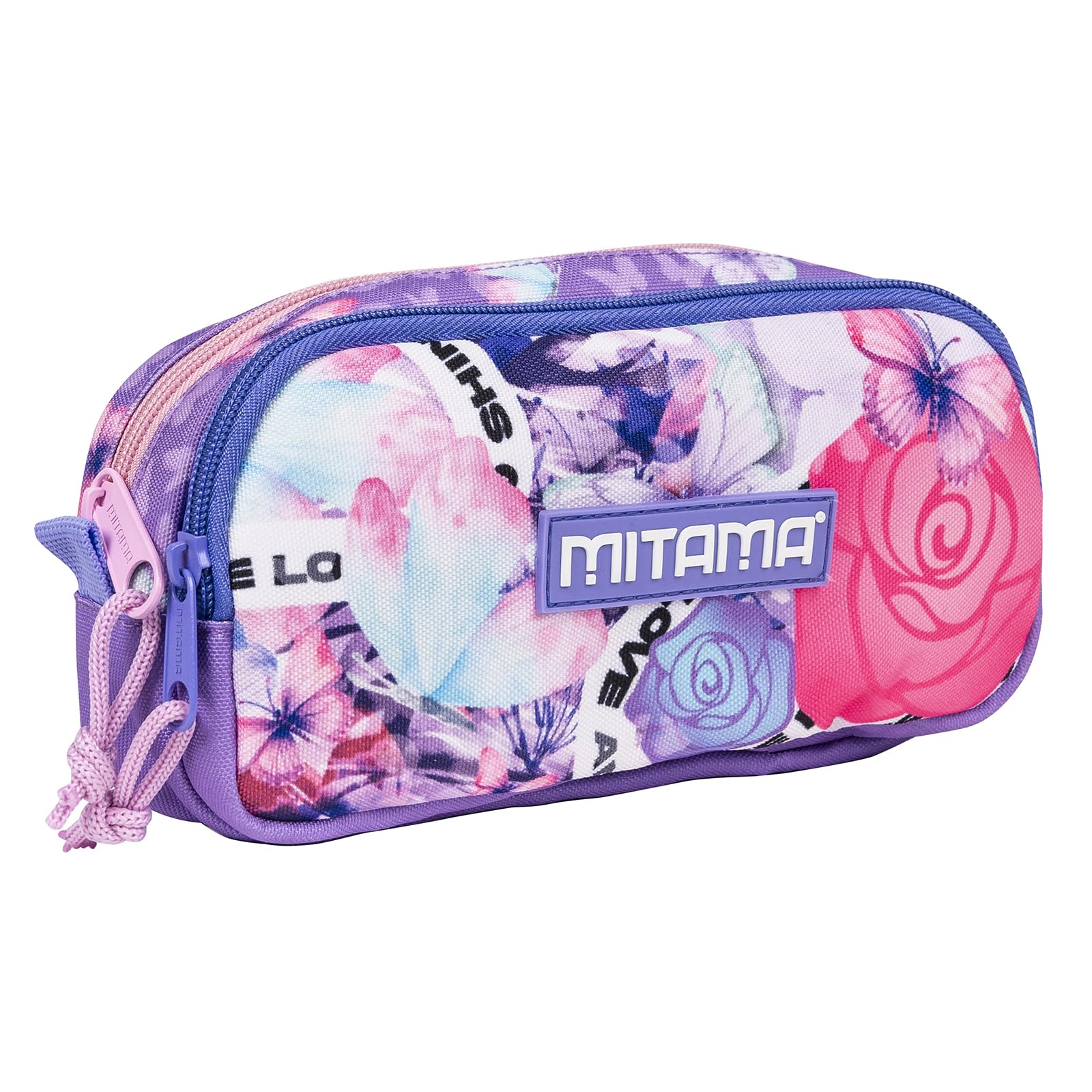 mitama-junior-love-shine-portapenne-scuola-2-zip-viola-da-riempire image 1