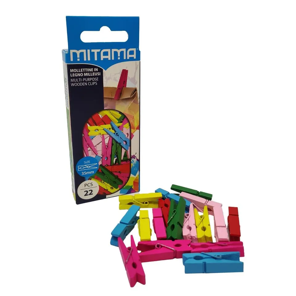 mitama-mollettine-colorate-in-legno-22-pezzi-scatola-plastic-free image 1