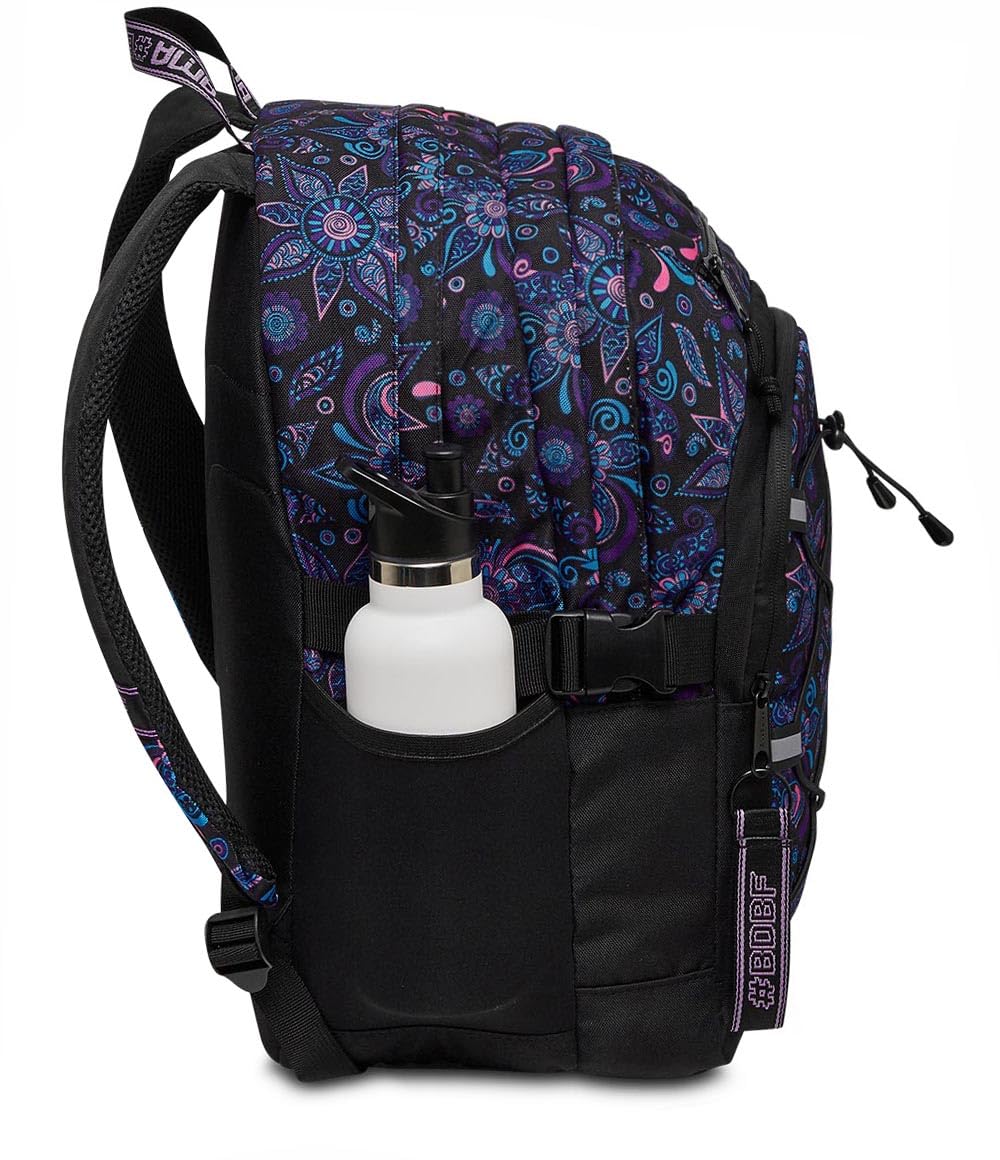 mitama-zaino-scuola-bdbf-paisley-nero-triplo-scomparto image 2
