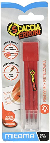 mitama-scaccia-errori-refill-penna-gel-cancellabile-rossa-3-pz image 3