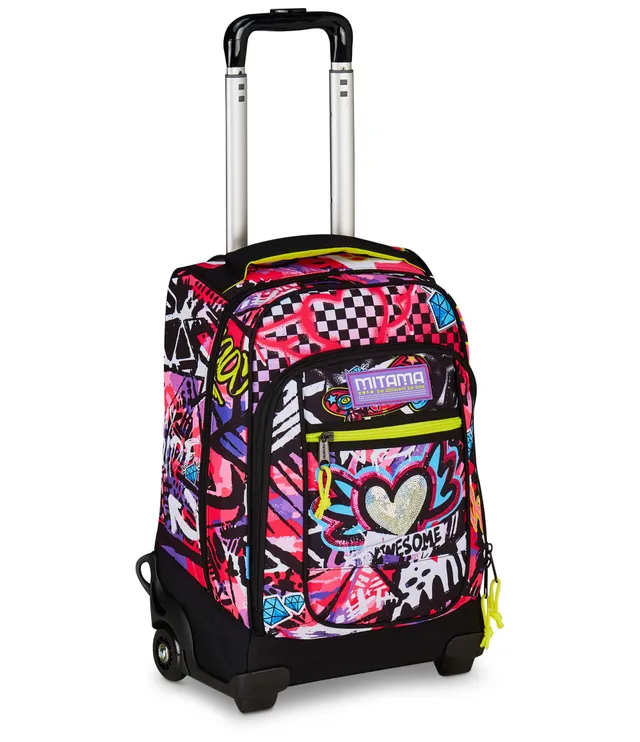 mitama-run-maxi-urban-queen-trolley-scuola-dr-34-lt-rosa-con-spallacci-zaino image 1