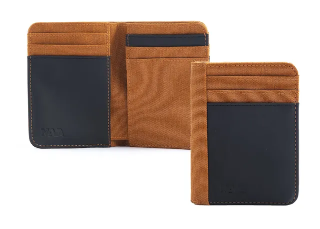 nava-design-twin-porta-carte-di-credito-12-tasche-rfid-arancione-11-x-8-cm image 1