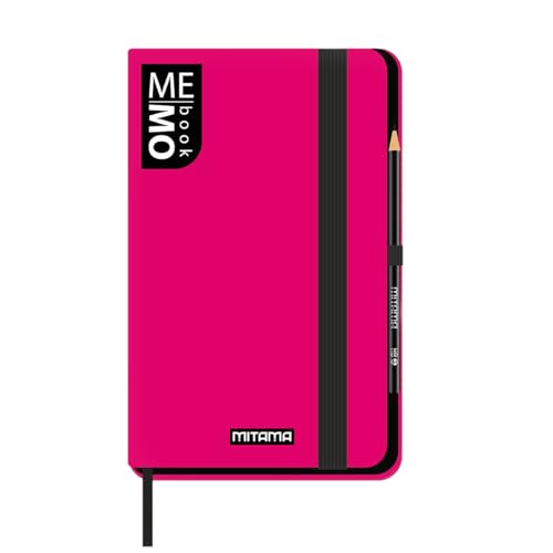 mitama-taccuino-large-memo-book-fucsia-13x21-cm-soft-touch-con-matita-fogli-a-ri image 4