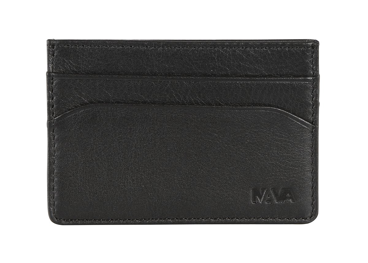 nava-design-smooth-porta-carte-pelle-nero-4-carte-7x10-cm image 1