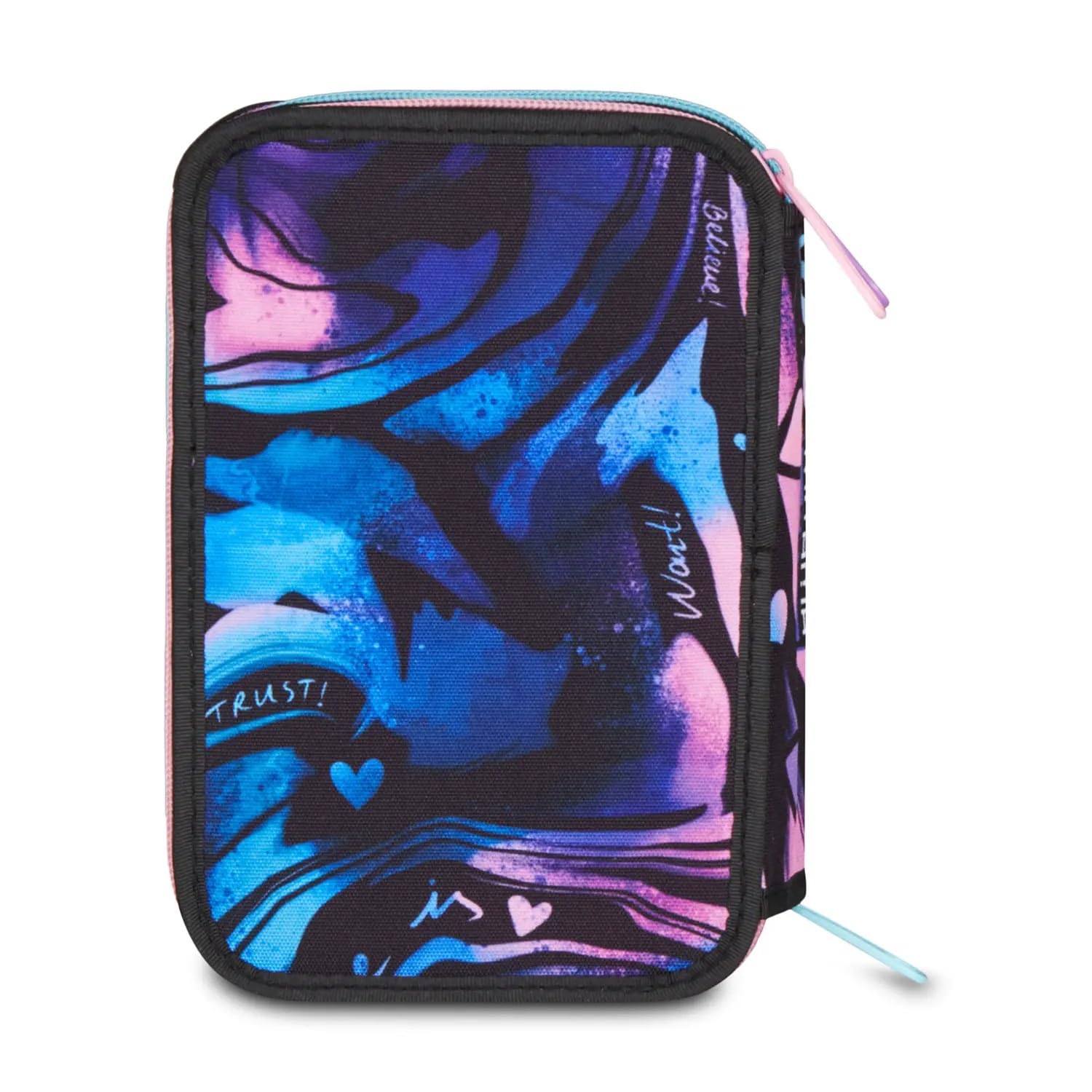 mitama-shinycrew-astuccio-scuola-3-scomparti-da-47-pezzi-completo-per-elementari image 2