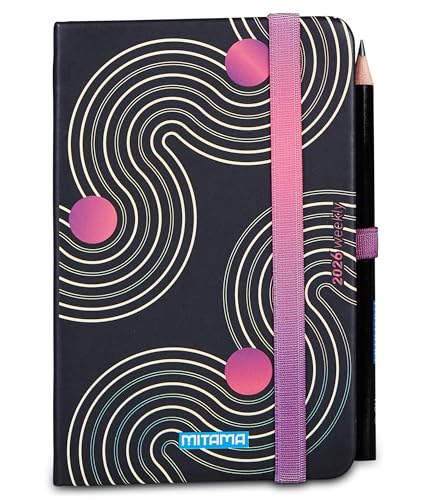 mitama-agenda-settimanale-2026-pocket-nero-fucsia-9x14-cm-18-mesi image 8