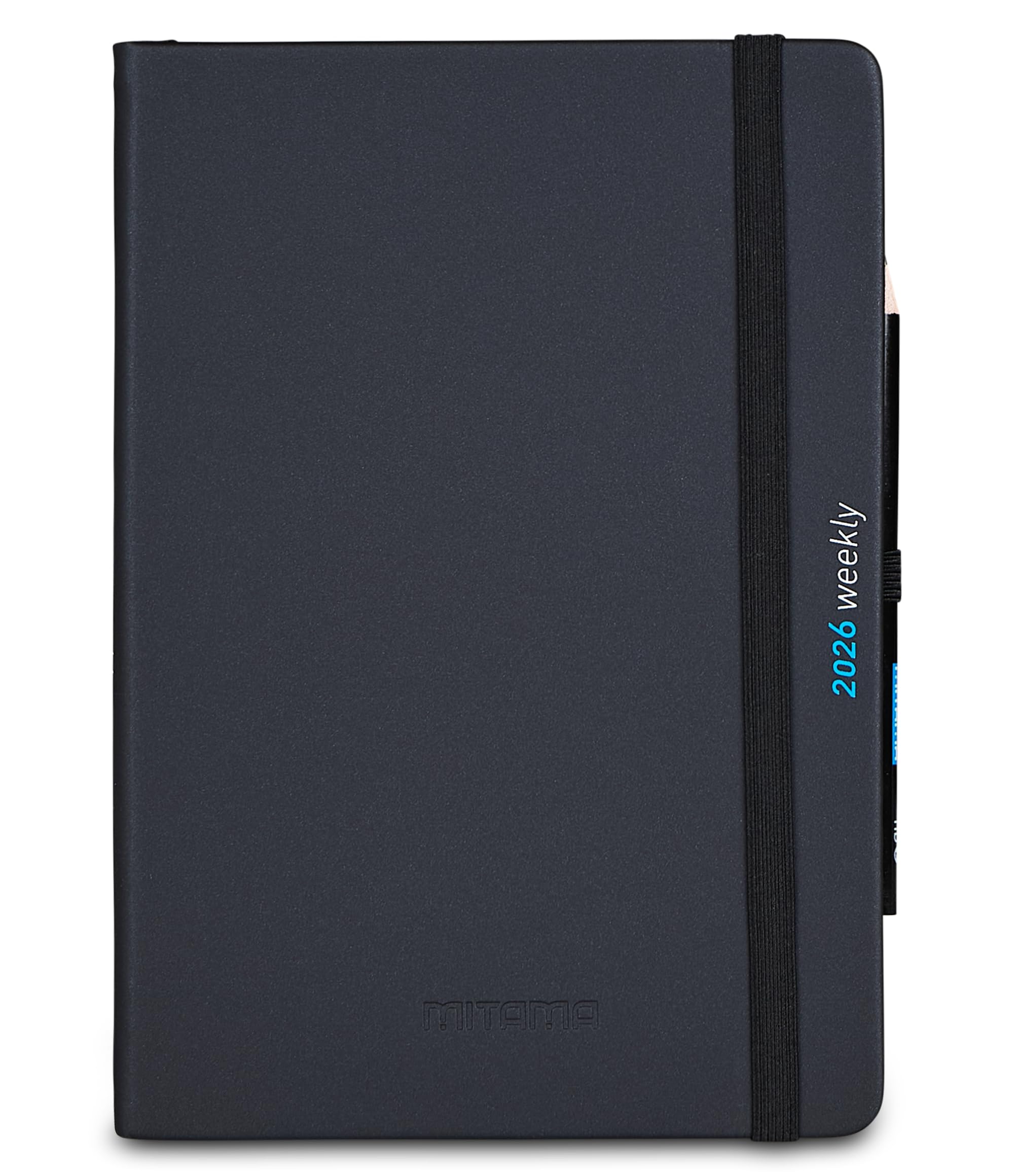 mitama-agenda-settimanale-2026-nera-18-mesi-15x21-cm-con-elastico image 1