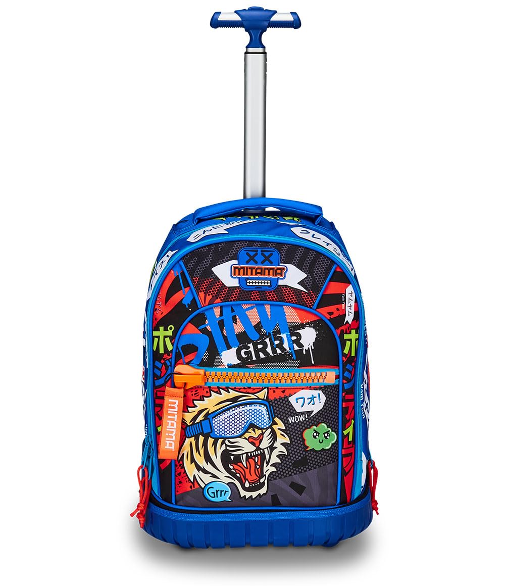 mitama-trolley-run-maxi-tiger-wild-blu-a-doppio-scomparto image 2