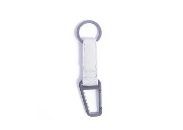 nava-design-twin-colors-portachiavi-anello-moschettone-bianco-lime-13x3-cm image 1