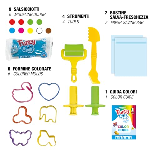mitama-my-creativity-kit-funny-doo-barattolo-pasta-modellare-22-pezzi image 8