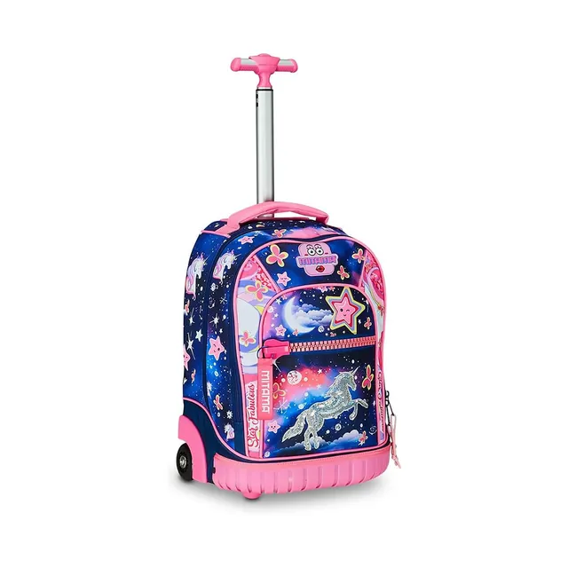 mitama-trolley-run-magic-pink-zaino-trolley-scuola-elementare-33l image 1
