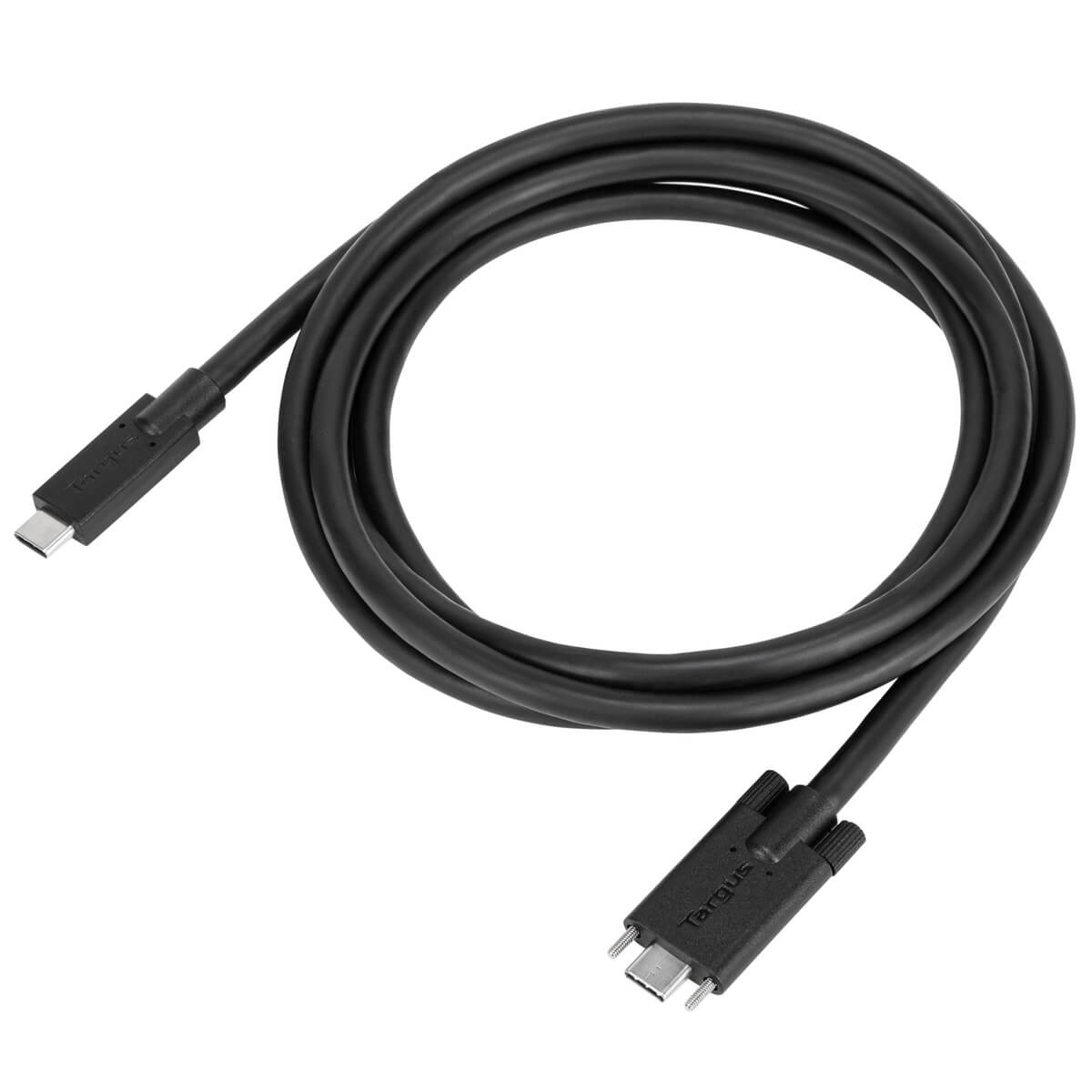 targus-cavo-usb-c-a-usb-c-1-8-m-10gbps-con-viti-nero image 3
