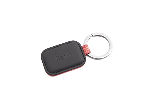 nava-design-twin-portachiavi-ovale-pu-e-tessuto-9-x-3-cm-rosso-corallo image 6