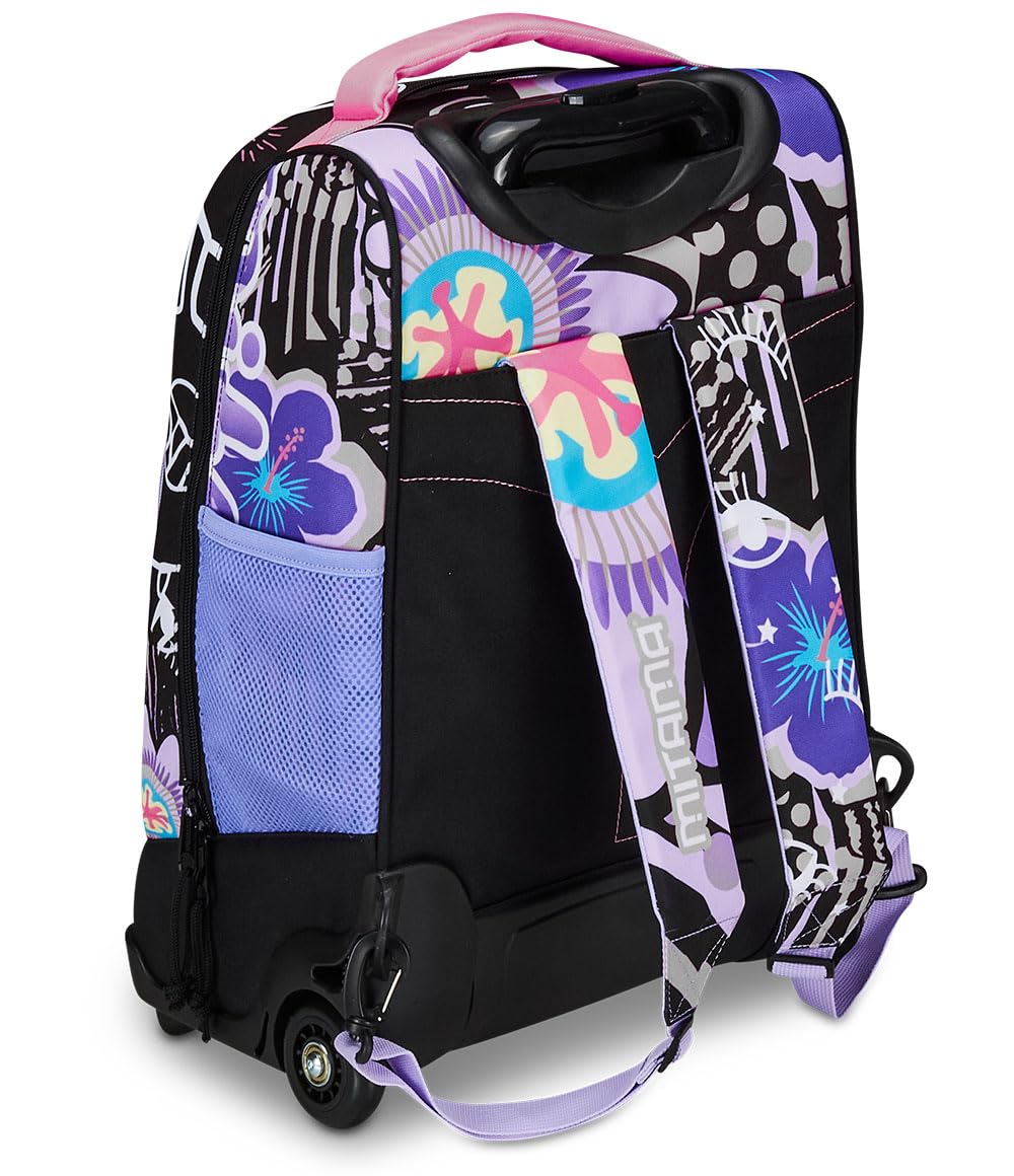 mitama-trolley-dr-junior-flower-fashion-trolley-scuola-viola-e-nero-35-l image 5