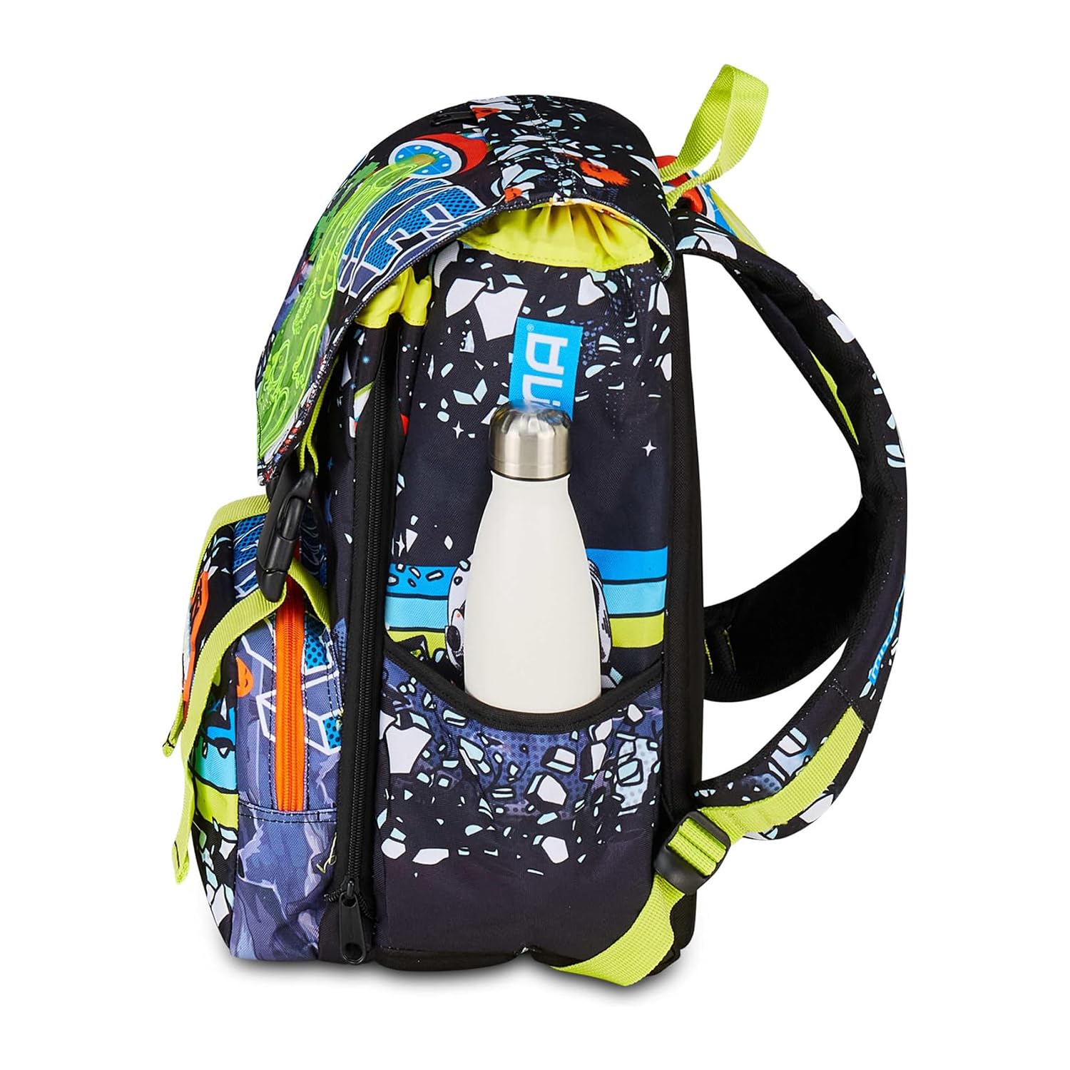 mitama-4zip-zaino-scuola-triplo-scomparto-disco-space-nero-estensibile-28-l image 7