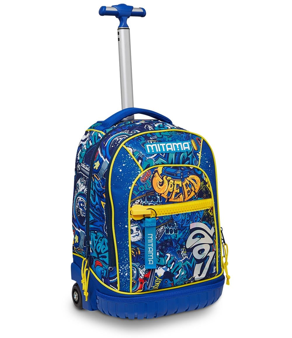 mitama-run-speedy-blu-trolley-scuola-doppio-scomparto-33l image 1