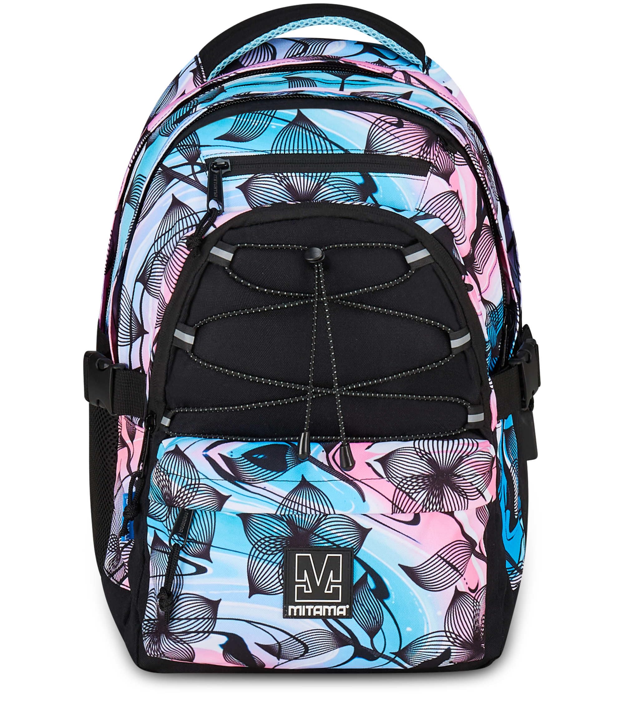 mitama-bdbf-flower-breeze-celeste-zaino-scuola-triplo-scomparto-con-usb image 2