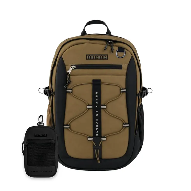 mitama-rte-desert-khaki-zaino-doppio-scomparto-29l-con-astuccio-marrone image 1