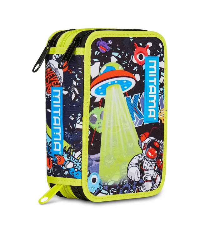 mitama-astuccio-scuola-3-scomparti-disco-space-attrezzato-47-pezzi image 1