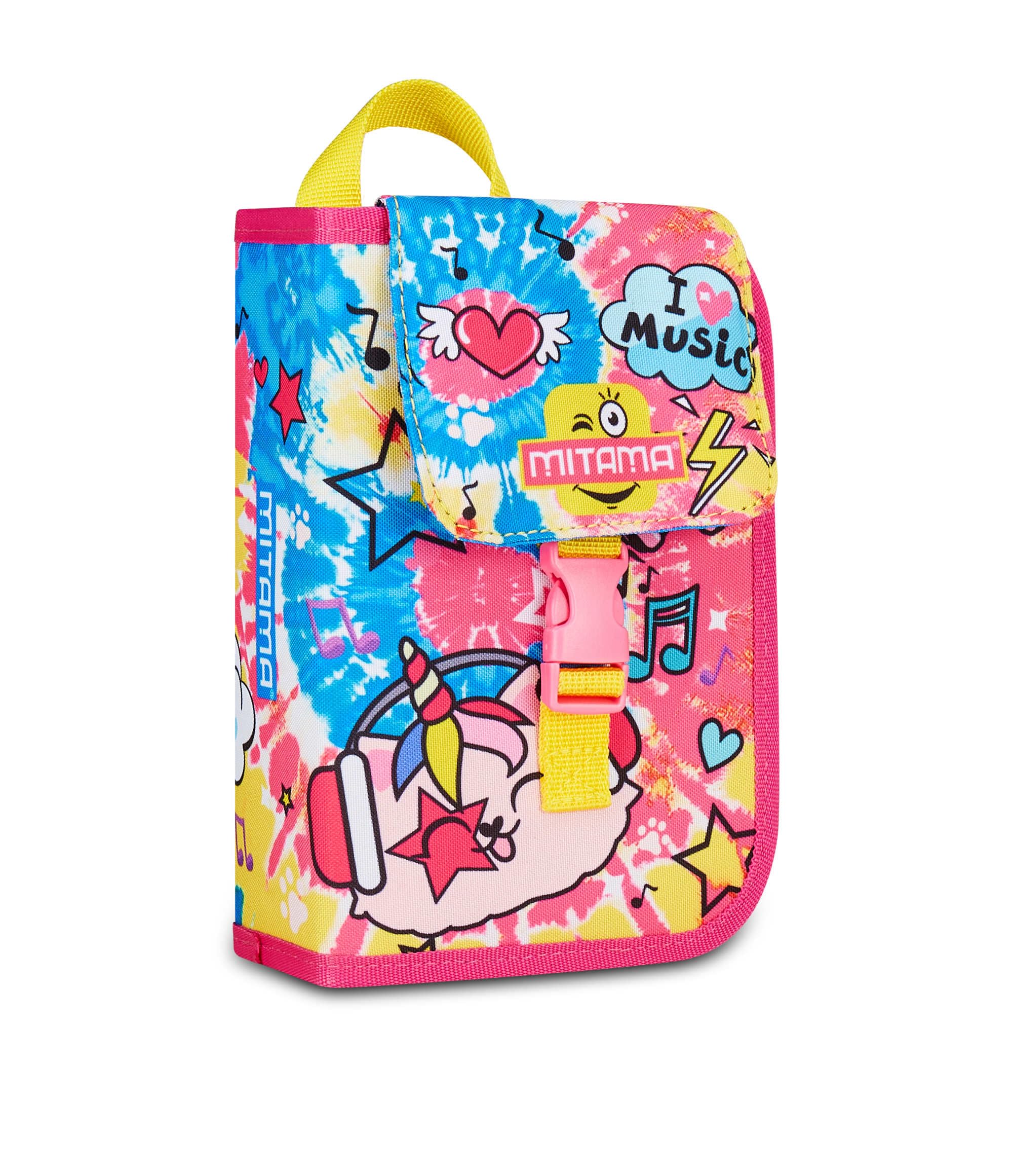 mitama-astuccio-scuola-4-zip-fucsia-3-scomparti-completo-bambina image 2