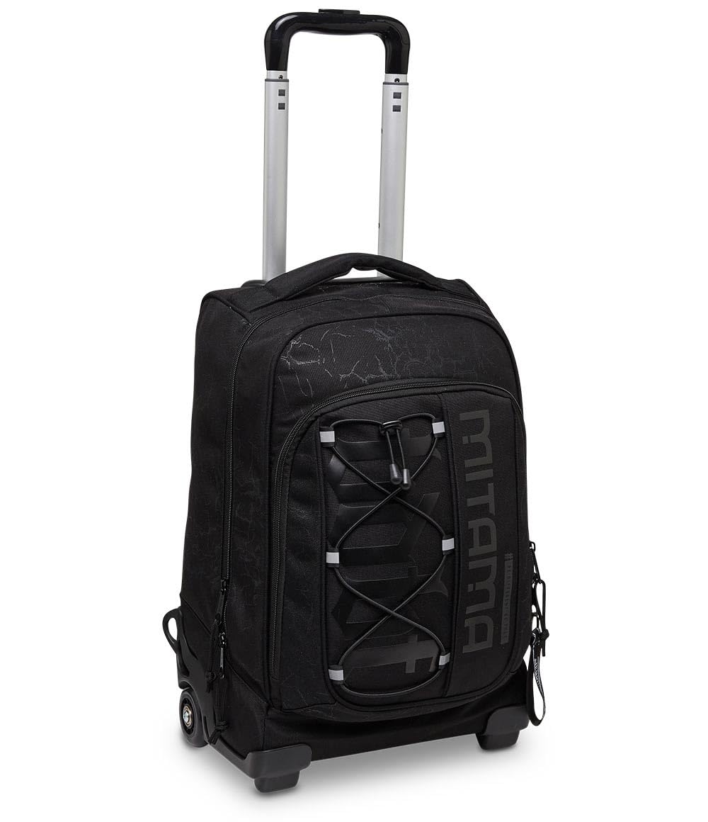 mitama-dr-trolley-bdbf-black-cracks-zaino-trolley-nero-doppio-scomparto image 1