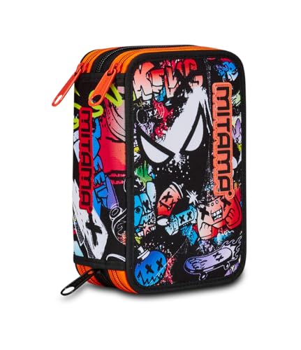 mitama-triplo-spider-king-astuccio-scuola-3-scomparti-completo-47-pz image 8