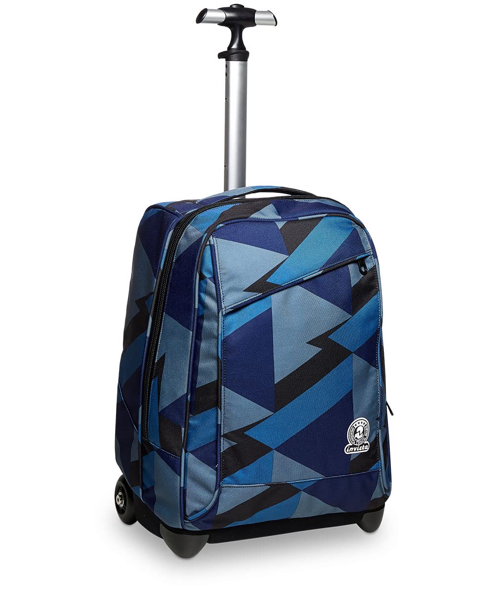invicta-trolley-scuola-2-in-1-mountain-blue-37-lt-con-tasca-porta-pc image 1