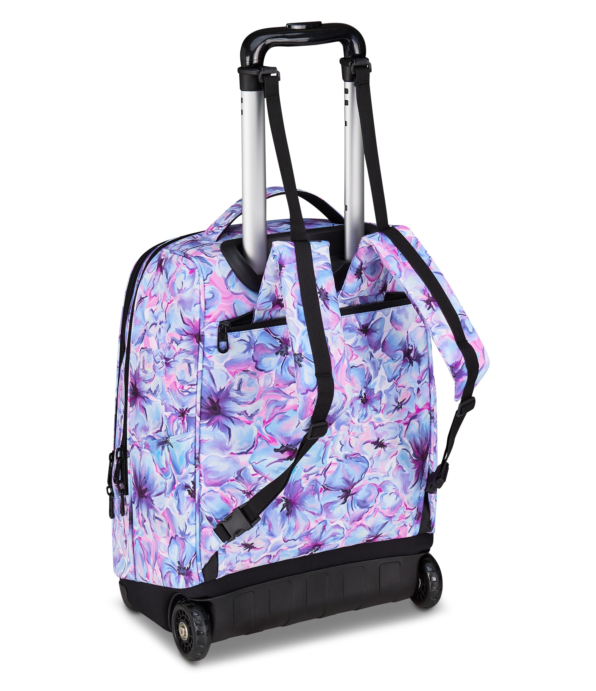 invicta-trolley-scuola-new-benin-fantasy-lilla-2-in-1-trolley-e-zaino-36-lt image 7
