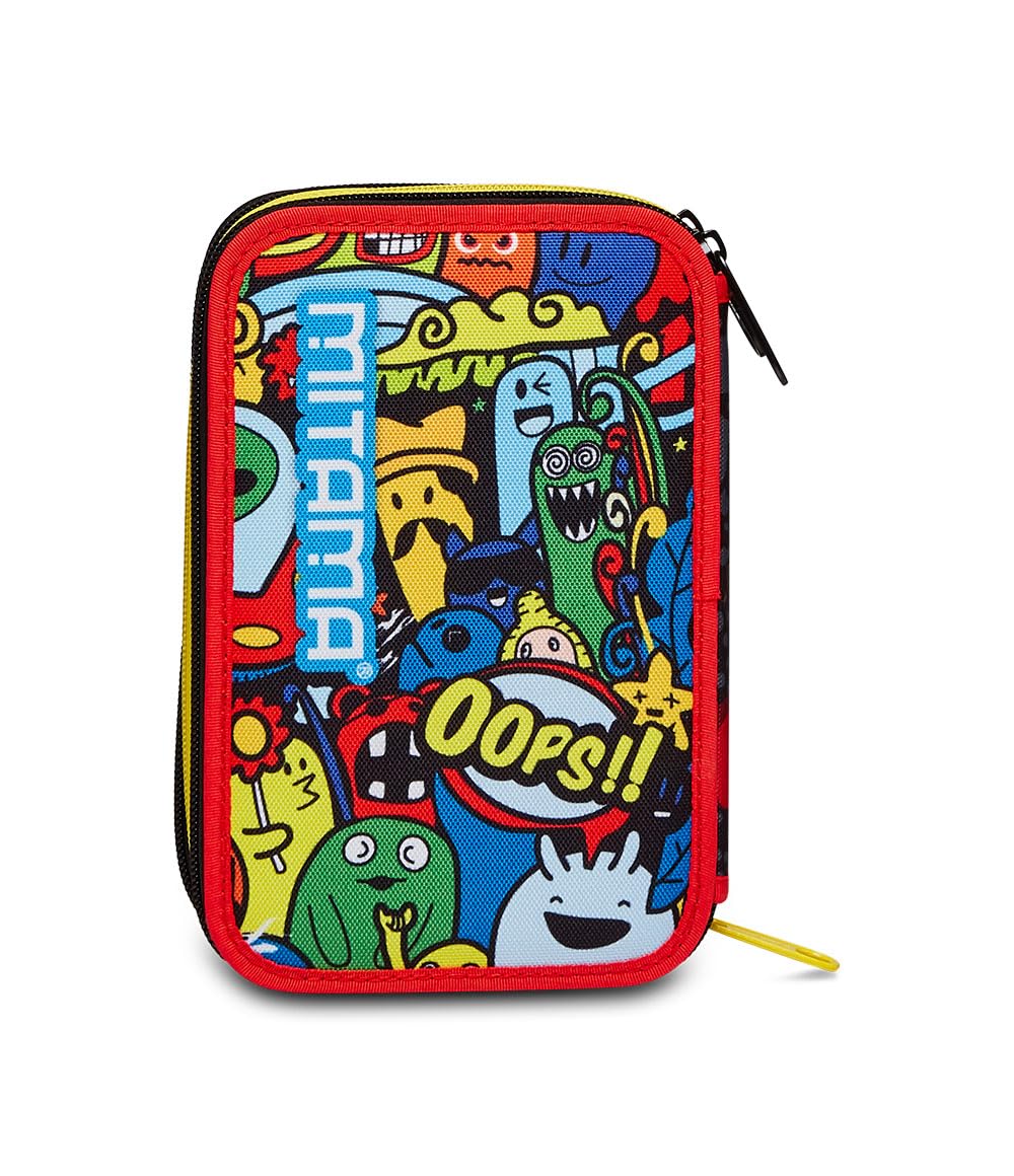 mitama-triplo-creatures-astuccio-scuola-3-scomparti-da-47-pezzi-multicolore image 6