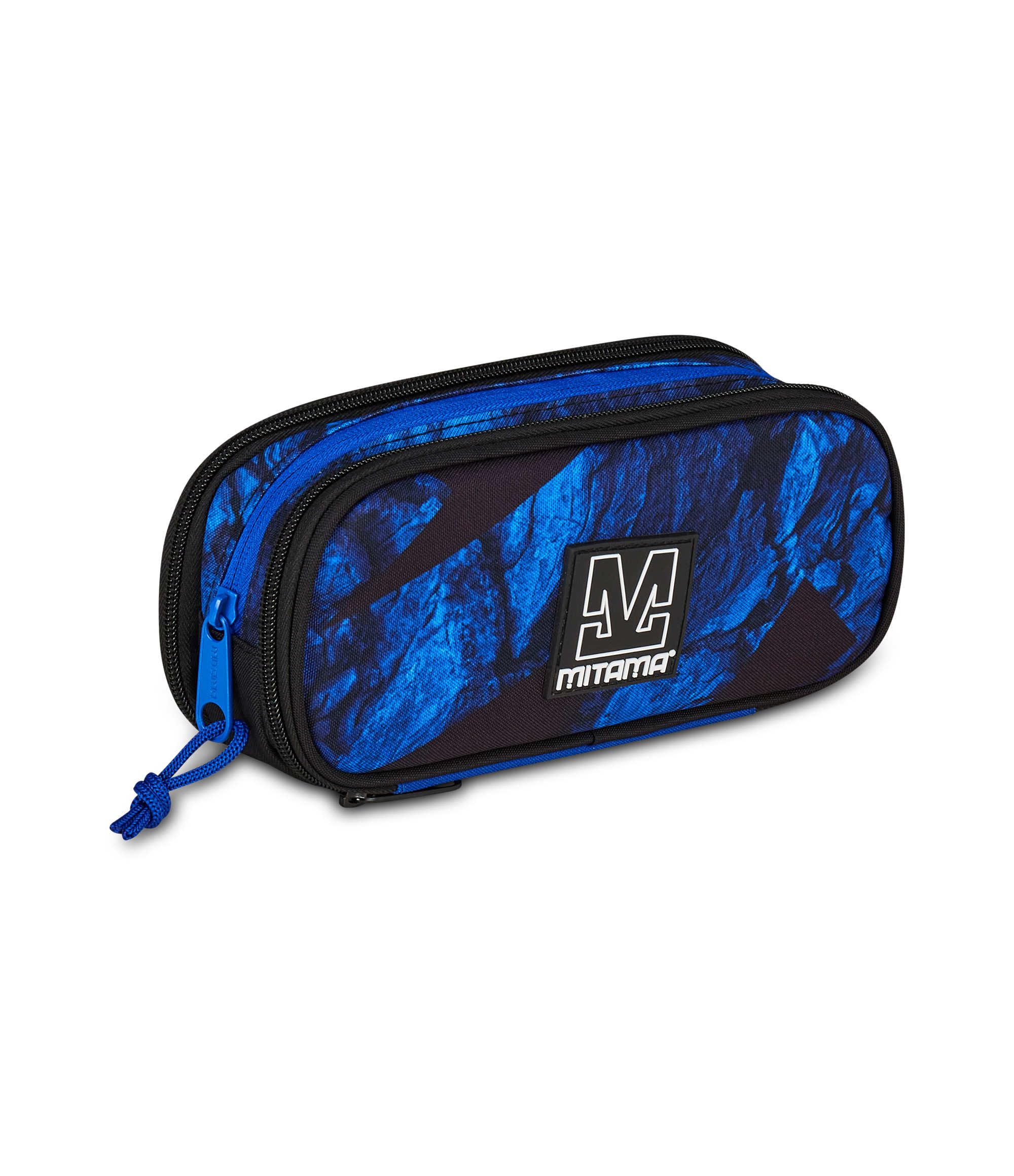 mitama-astuccio-zipack-blu-portapenne-triplo-scomparto-completo image 2