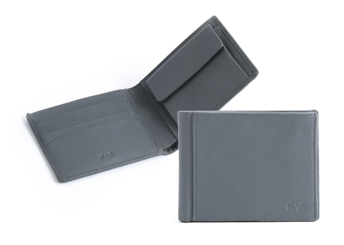 nava-design-smooth-portafoglio-orizzontale-uomo-slim-in-pelle-grigio-10x13-cm image 1