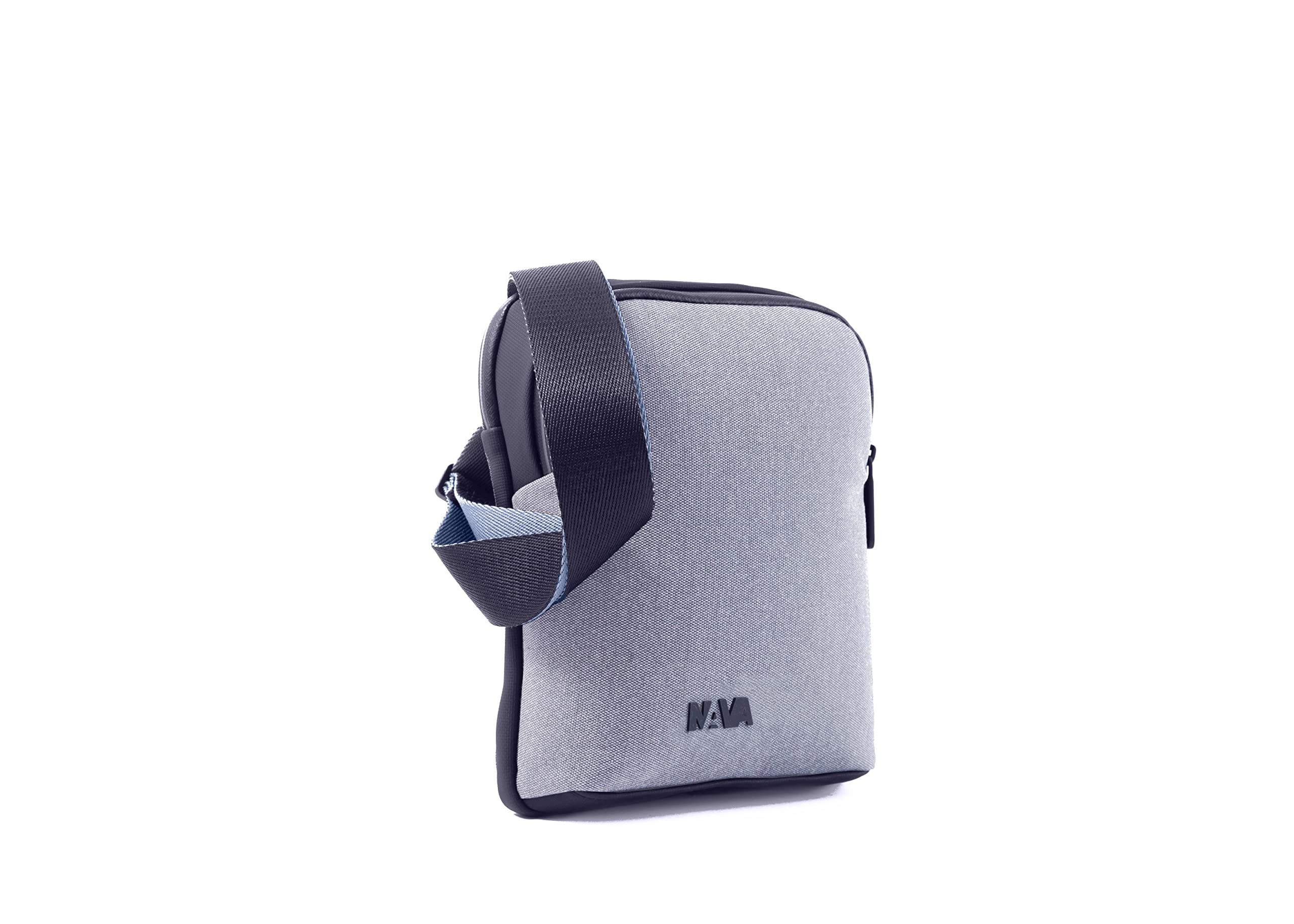 nava-design-motion-tracolla-slim-2-scomparti-grigio-scuro-chiaro-25-x-20-x-6-cm image 2