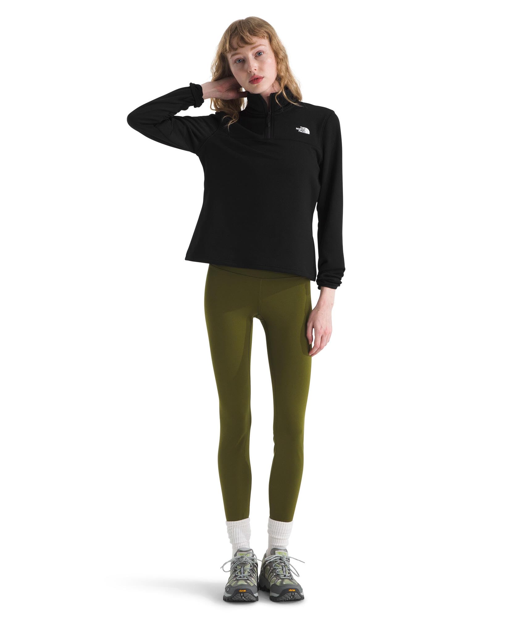 the-north-face-cedar-trail-grid-fleece-1-4-zip-donna image 4