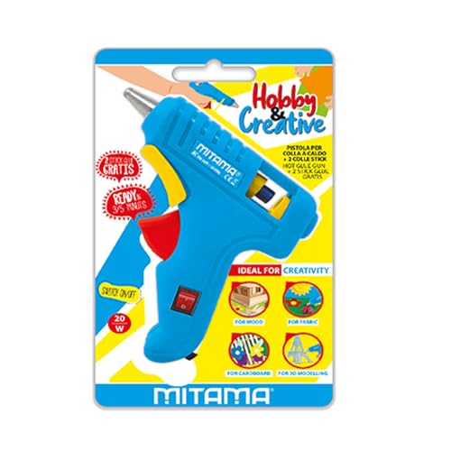 mitama-pistola-colla-a-caldo-hyper-glue-blu-20w-con-2-stick-scuola-e-hobbistica image 4