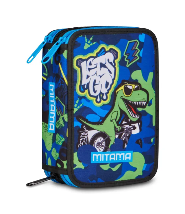 mitama-cooldino-astuccio-triplo-con-spinny-pen-47-pezzi-multicolore image 1