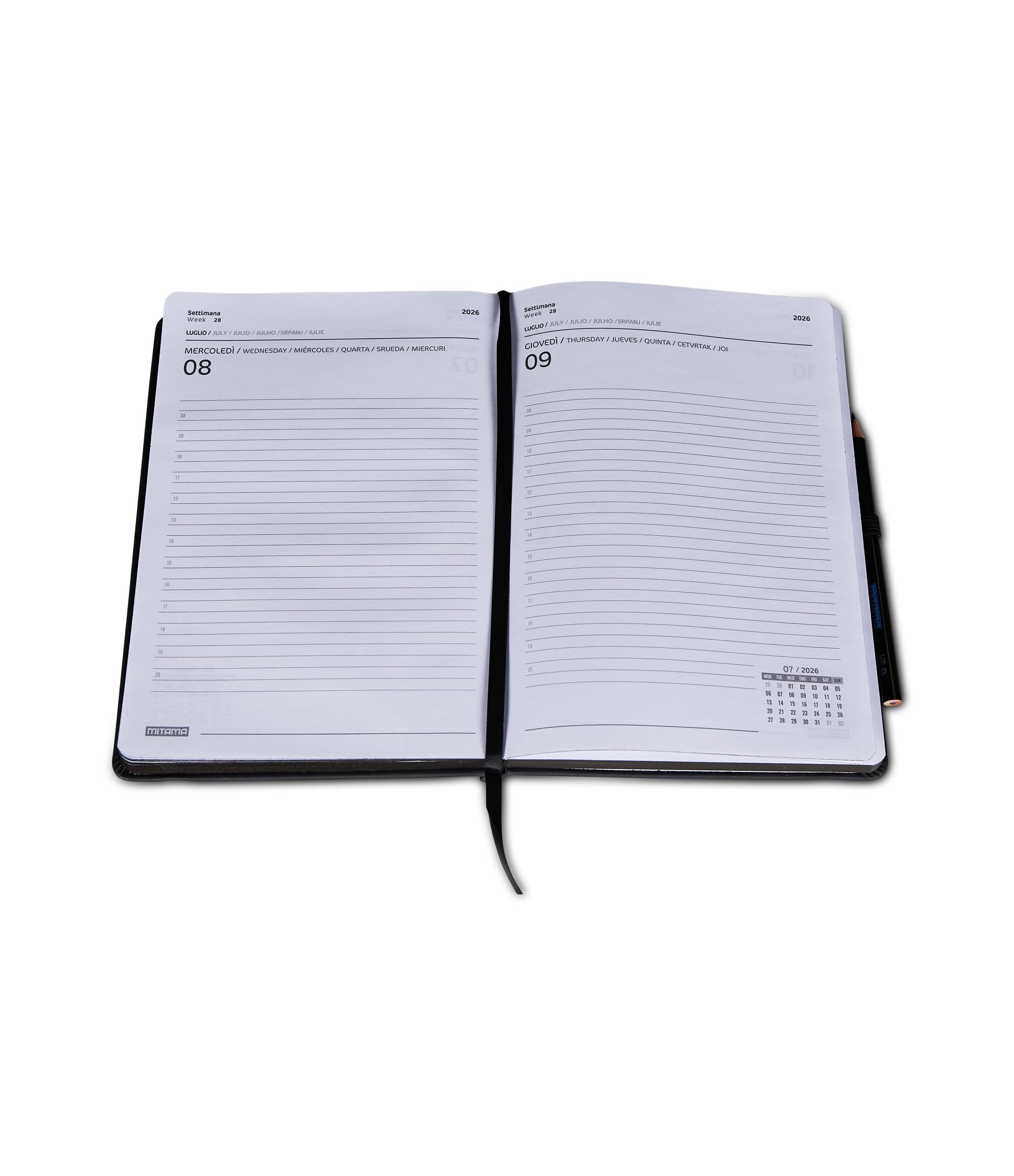 mitama-agenda-giornaliera-2026-nero-15x21-cm image 3