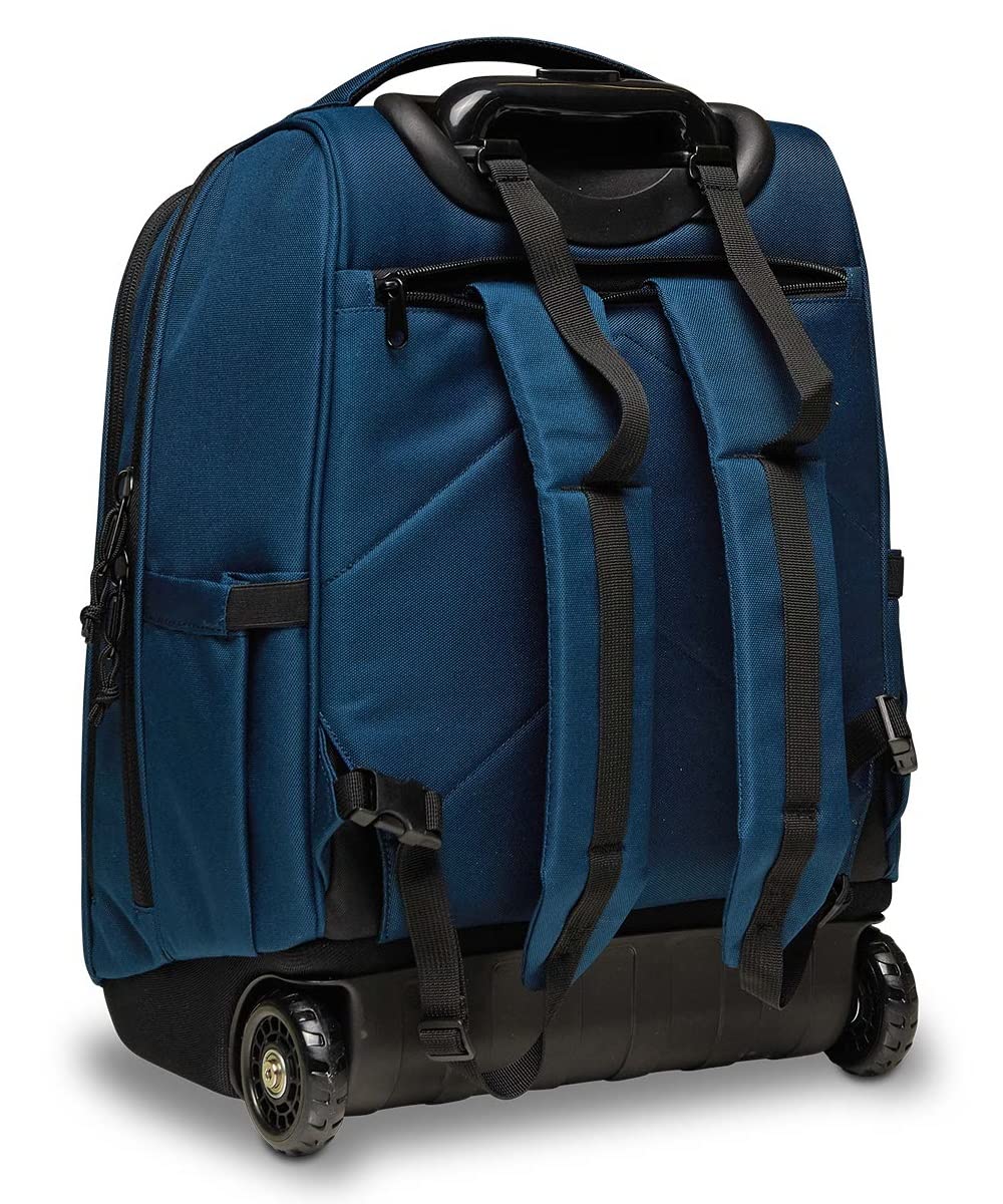 invicta-trolley-bump-plain-blu-2-scomparti-con-porta-pc-42-lt-35-x-50-x-29-cm image 7