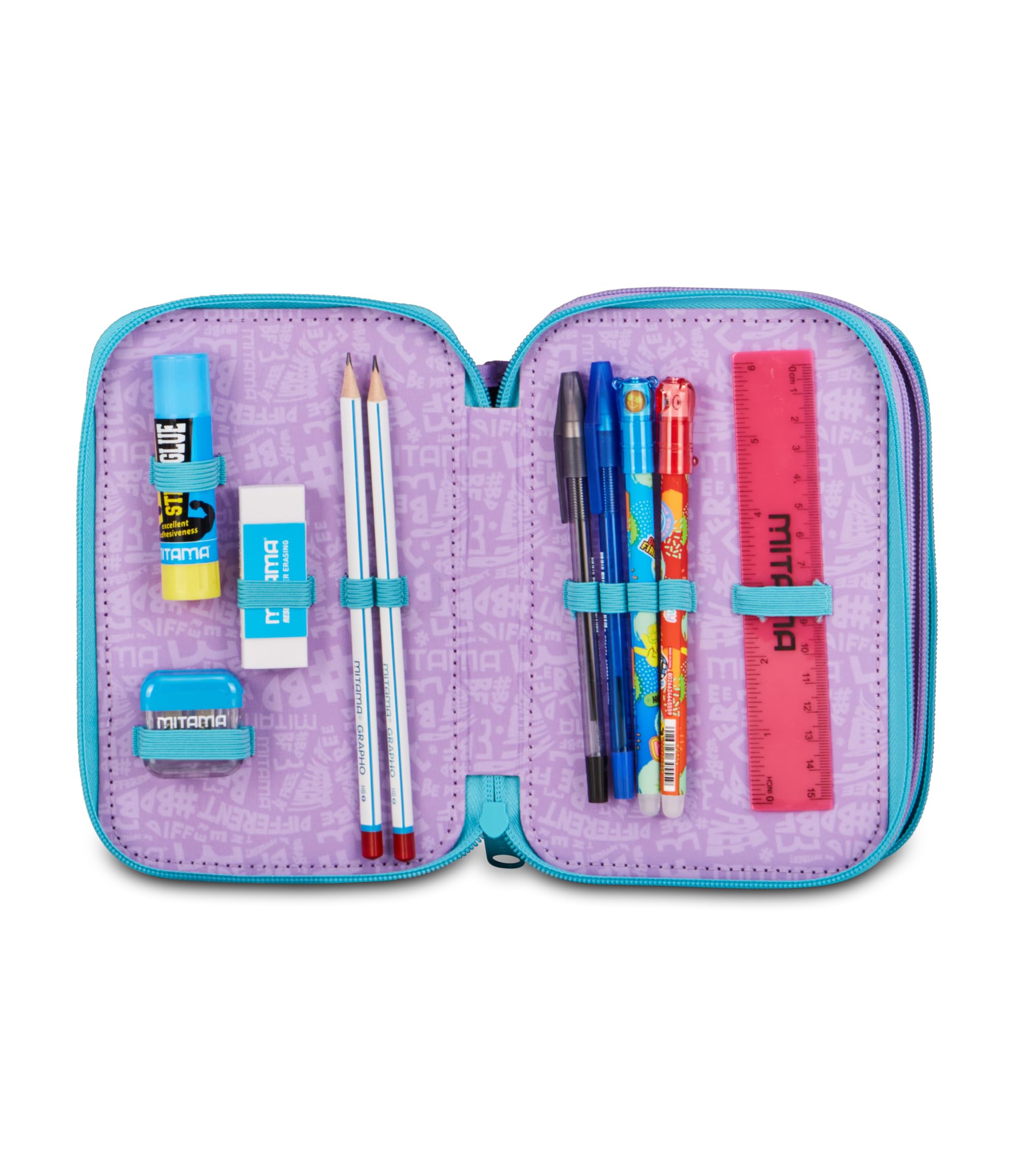 mitama-rainbow-astuccio-triplo-47-pezzi-con-spinny-pen-multicolore image 3