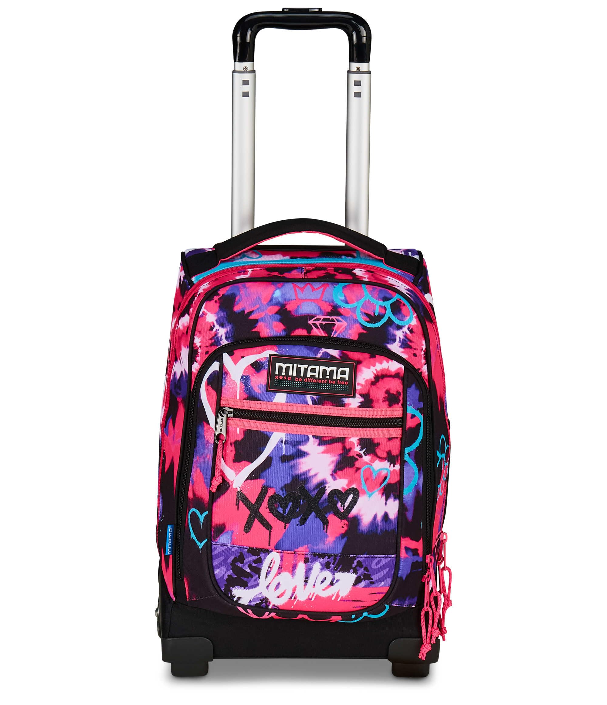 mitama-trolley-scuola-dr-junior-tyelove-fucsia-viola-con-doppia-maniglia image 2